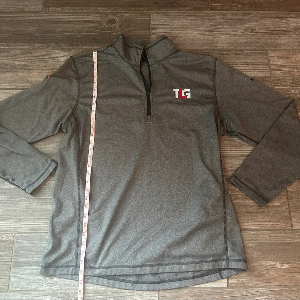 North Face Gray TLG‎ 1/4 Zip Pullover, XL